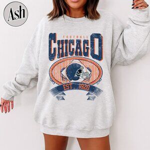 Chicago Football Vintage Style Crewneck Sweatshirt 17